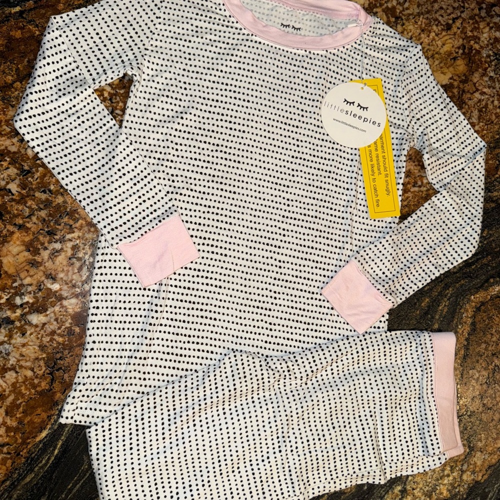 Little Sleepies polka dot pjs